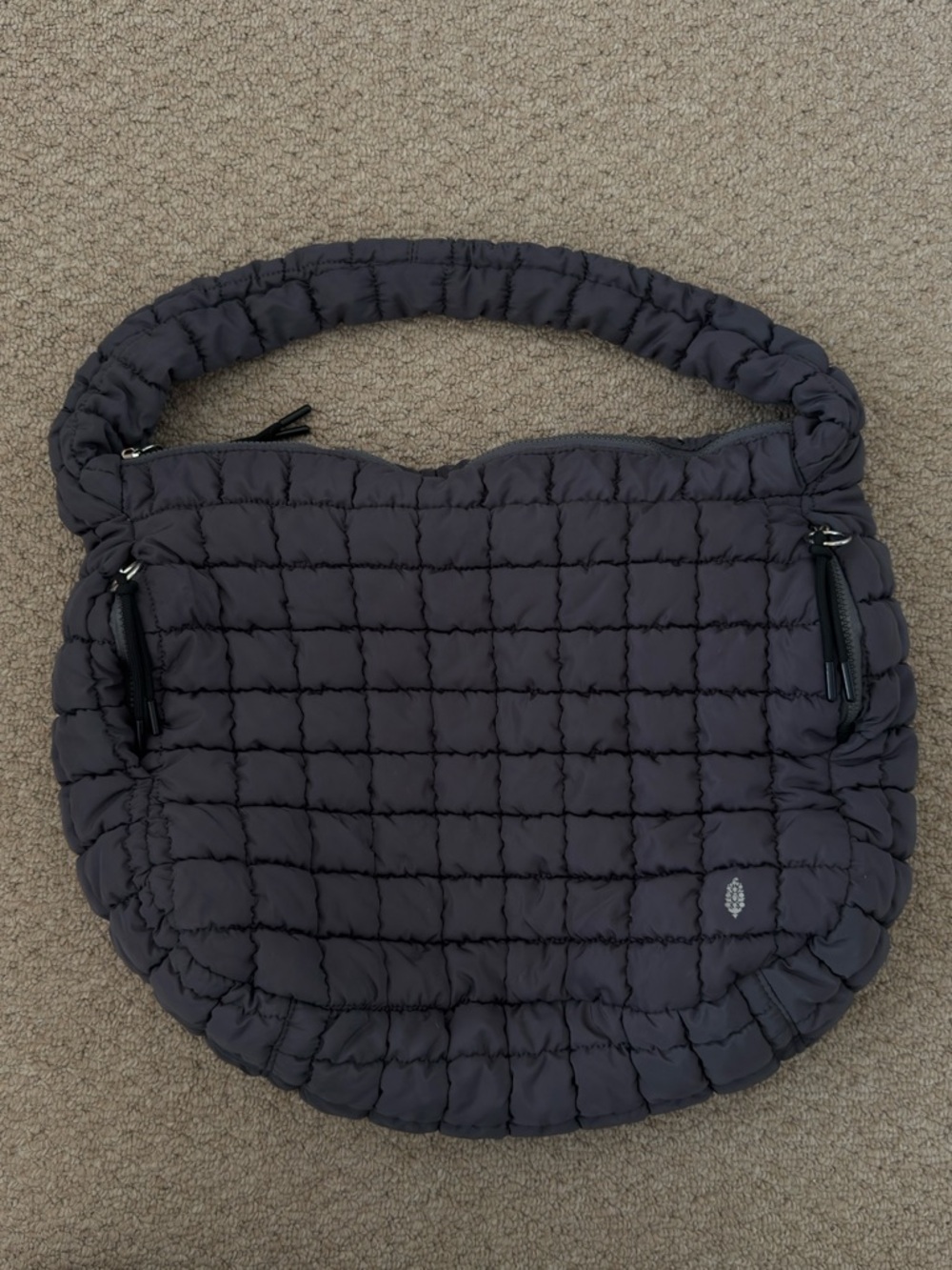 Free People Movement Quilted Carryall Bag in Charcoal